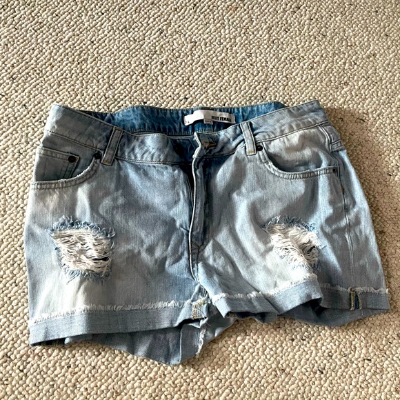 Just Female destroyed denim shorts - Picture 5 of 6